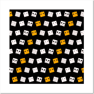 Cute Halloween Pattern Posters and Art